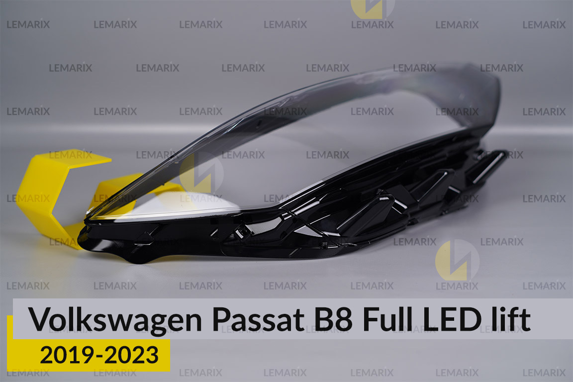 Скло фари VW Volkswagen Passat B8 Full LED (2019-2023) рест праве