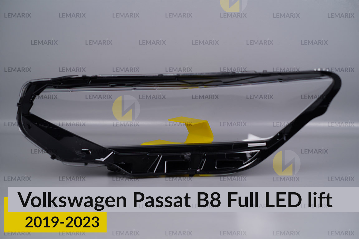 Скло фари VW Volkswagen Passat B8 Full LED (2019-2023) рест праве
