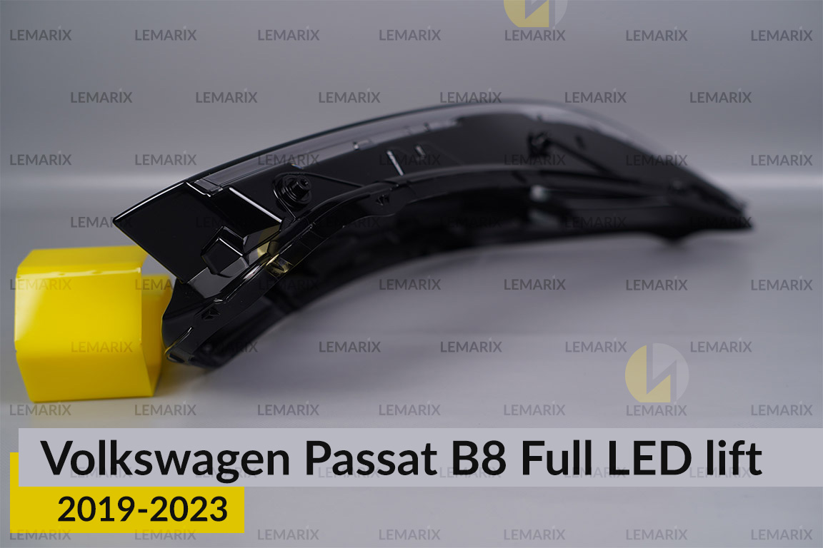 Скло фари VW Volkswagen Passat B8 Full LED (2019-2023) рест праве