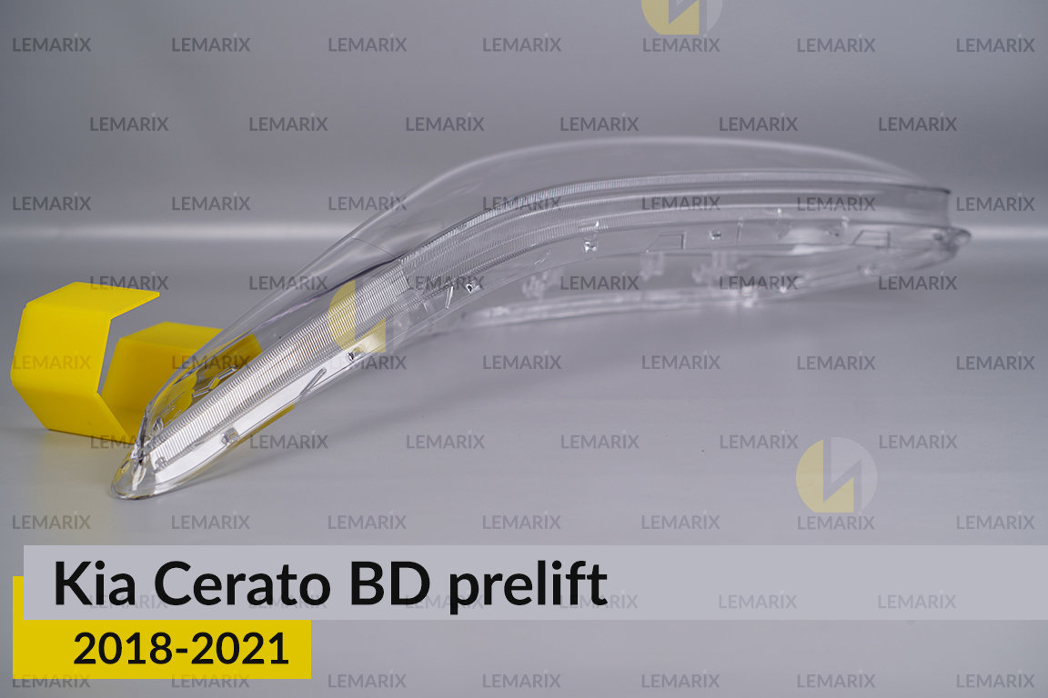 Скло фари Kia Cerato BD (2018-2021) дорест ліве