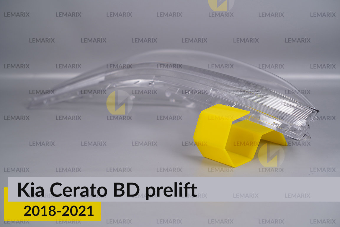 Скло фари Kia Cerato BD (2018-2021) дорест ліве