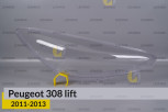 Скло фари Peugeot 308 Sedan (2011-2013) рест праве