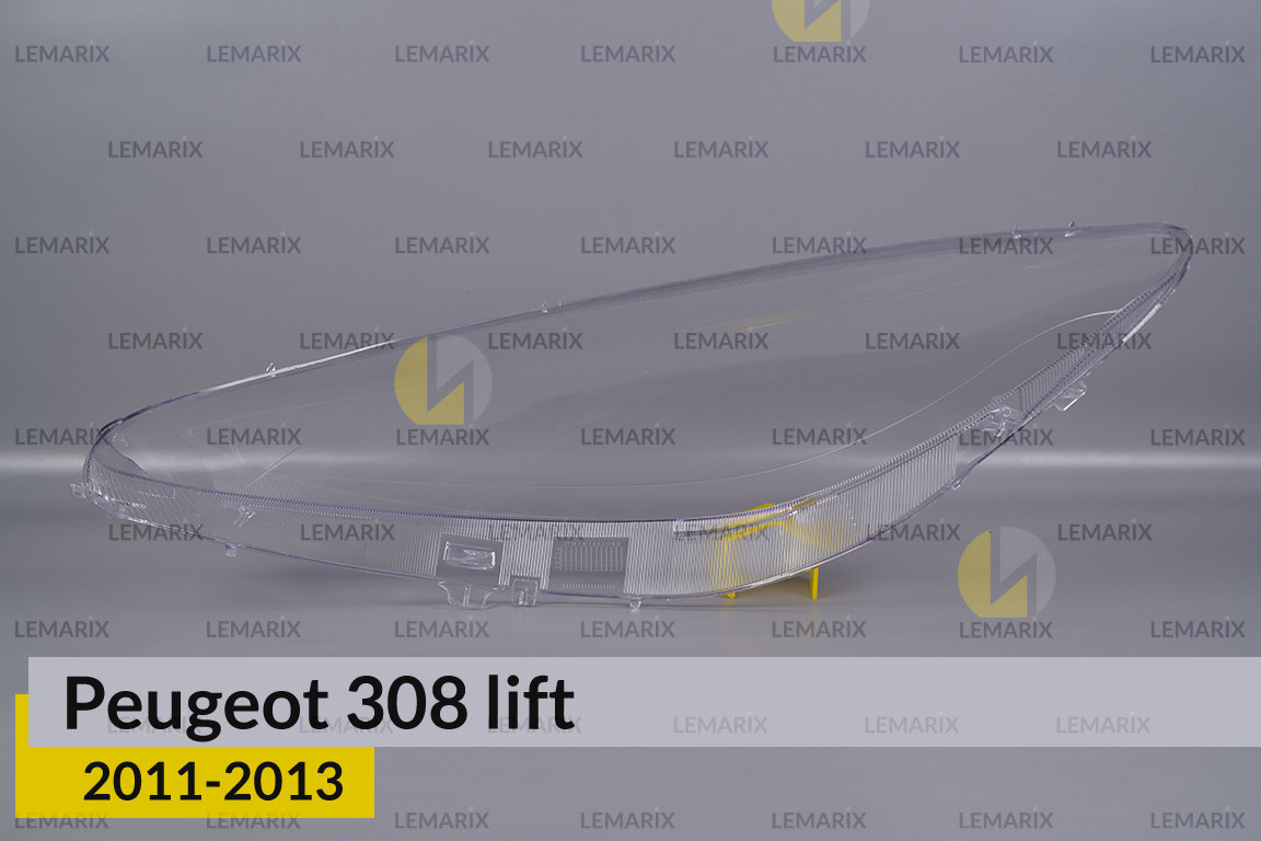 Скло фари Peugeot 308 Sedan (2011-2013) рест праве