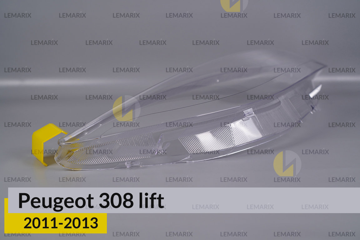 Скло фари Peugeot 308 Sedan (2011-2013) рест праве