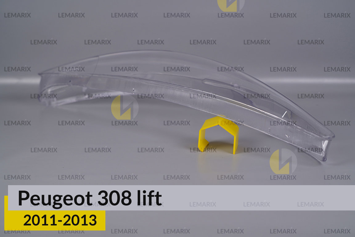 Скло фари Peugeot 308 Sedan (2011-2013) рест праве