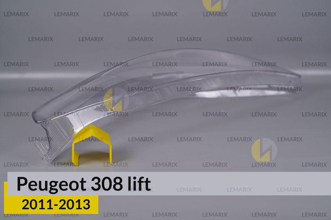 Скло фари Peugeot 308 Sedan (2011-2013) рест праве