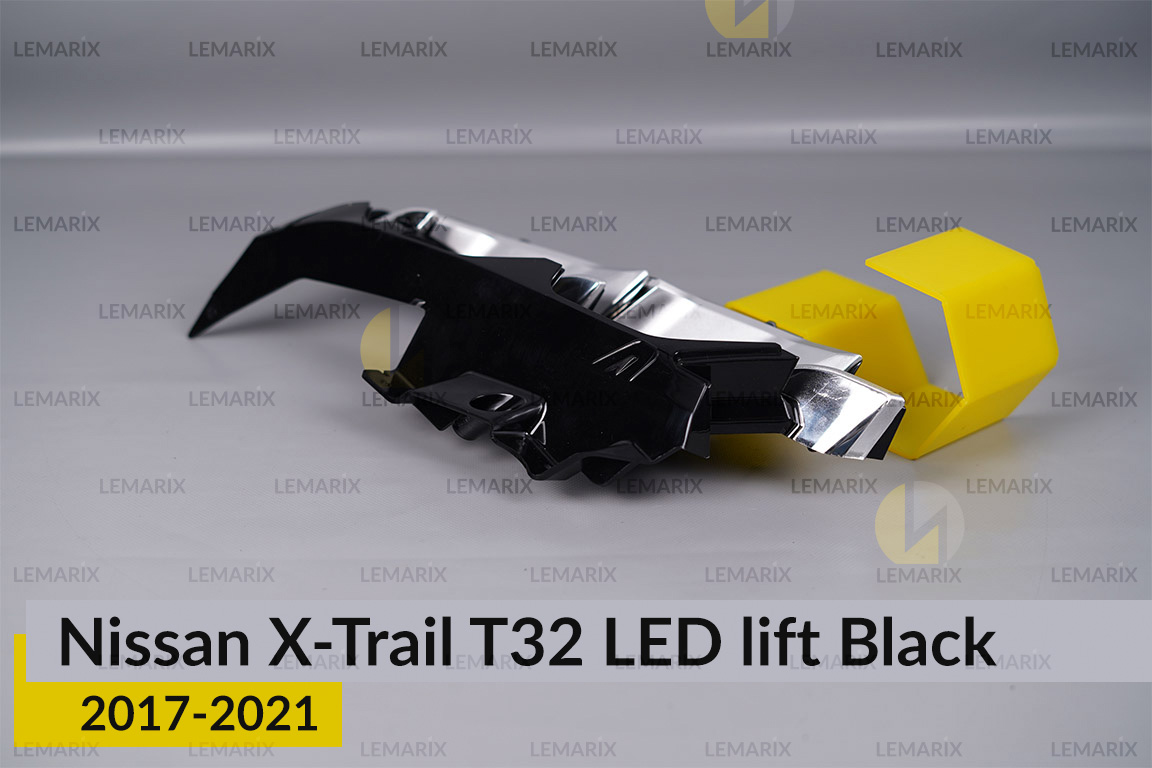 Декоративна маска внутрішня Nissan X-Trail T32 LED Black (2017-2021) рест ліва