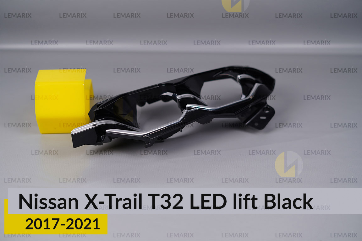 Декоративна маска внутрішня Nissan X-Trail T32 LED Black (2017-2021) рест ліва