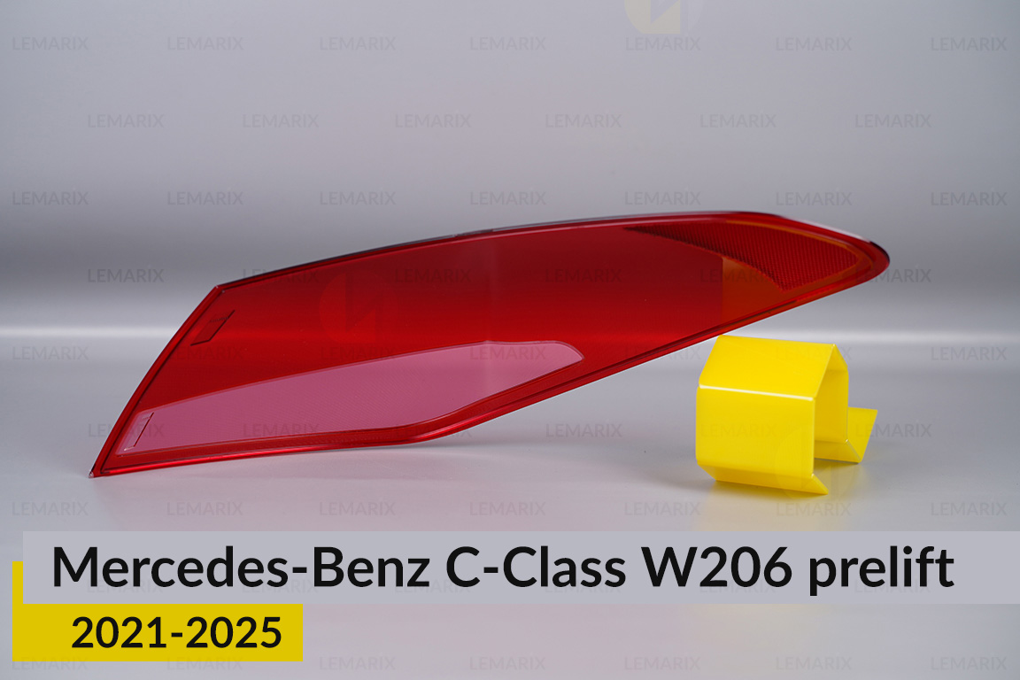 Скло заднього ліхтаря зовнішнє в крилі Mercedes-Benz C-Class W206 (2021-2026) дорест ліве
