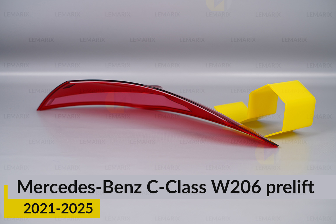 Скло заднього ліхтаря зовнішнє в крилі Mercedes-Benz C-Class W206 (2021-2026) дорест ліве