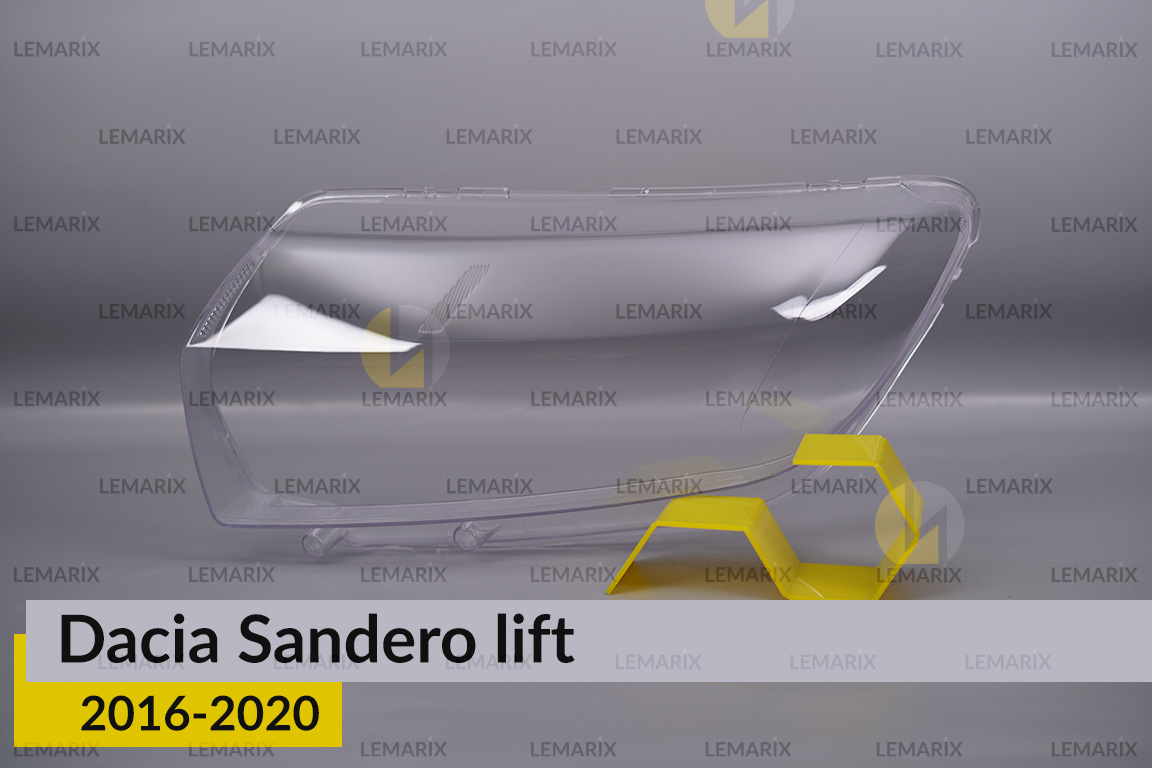 Скло фари Dacia Sandero (2016-2020) рест ліве