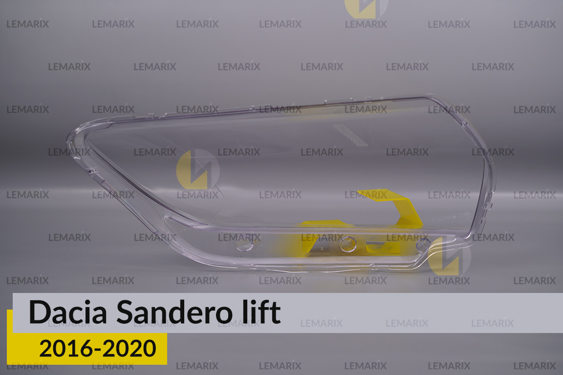 Скло фари Dacia Sandero (2016-2020) рест ліве