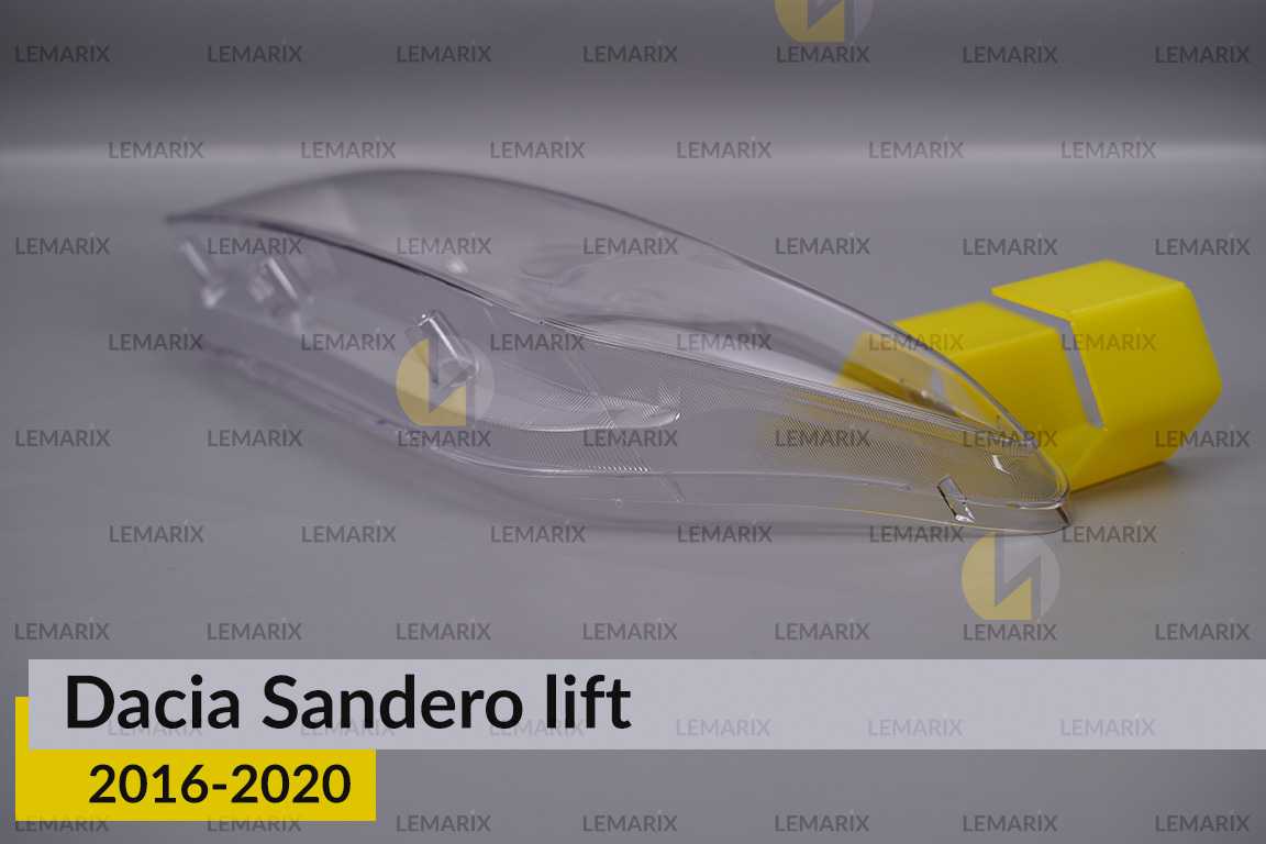 Скло фари Dacia Sandero (2016-2020) рест ліве