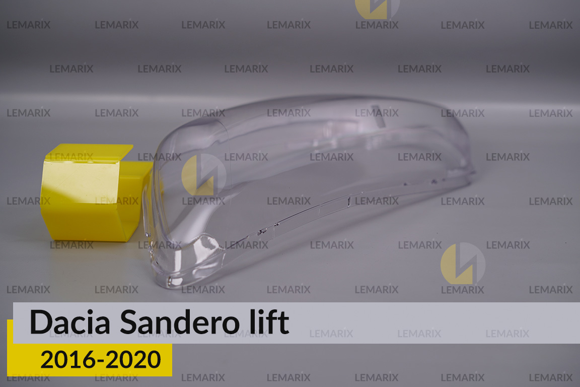 Скло фари Dacia Sandero (2016-2020) рест ліве