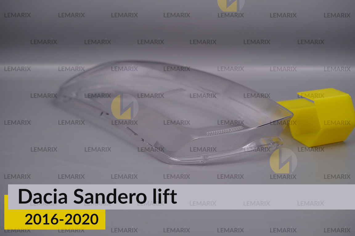 Скло фари Dacia Sandero (2016-2020) рест ліве