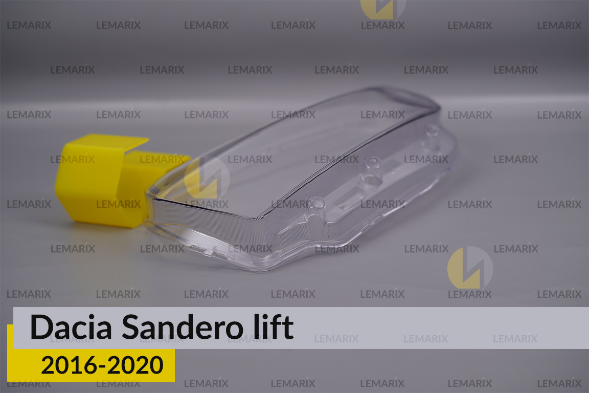 Скло фари Dacia Sandero (2016-2020) рест ліве
