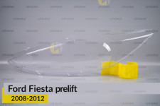Скло фари Ford Fiesta (2008-2012) дорест ліве