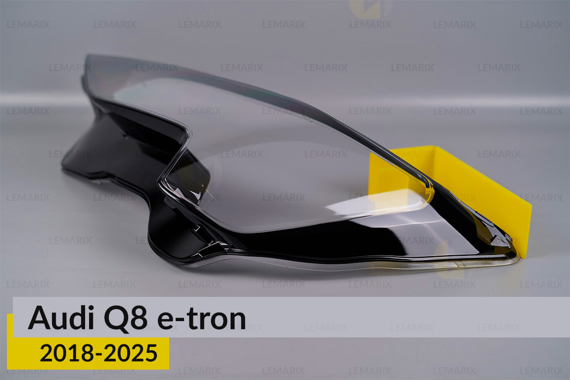 Скло фари Audi Q8 e-tron (2018-2025) ліве