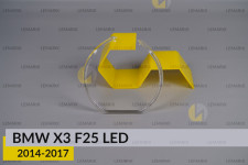 Кільце світловод фари BMW X3 F25 LED (2014-2017) велике зовнішнє праве
