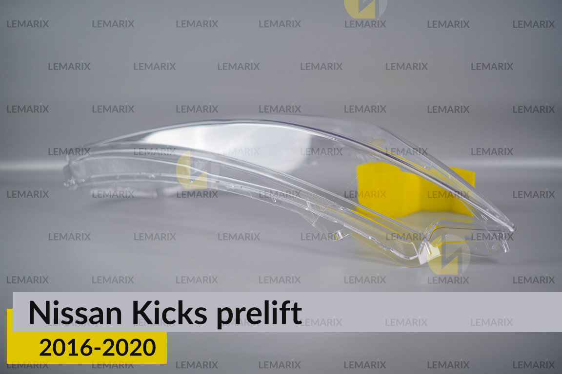 Скло фари Nissan Kicks (2016-2020) дорест праве