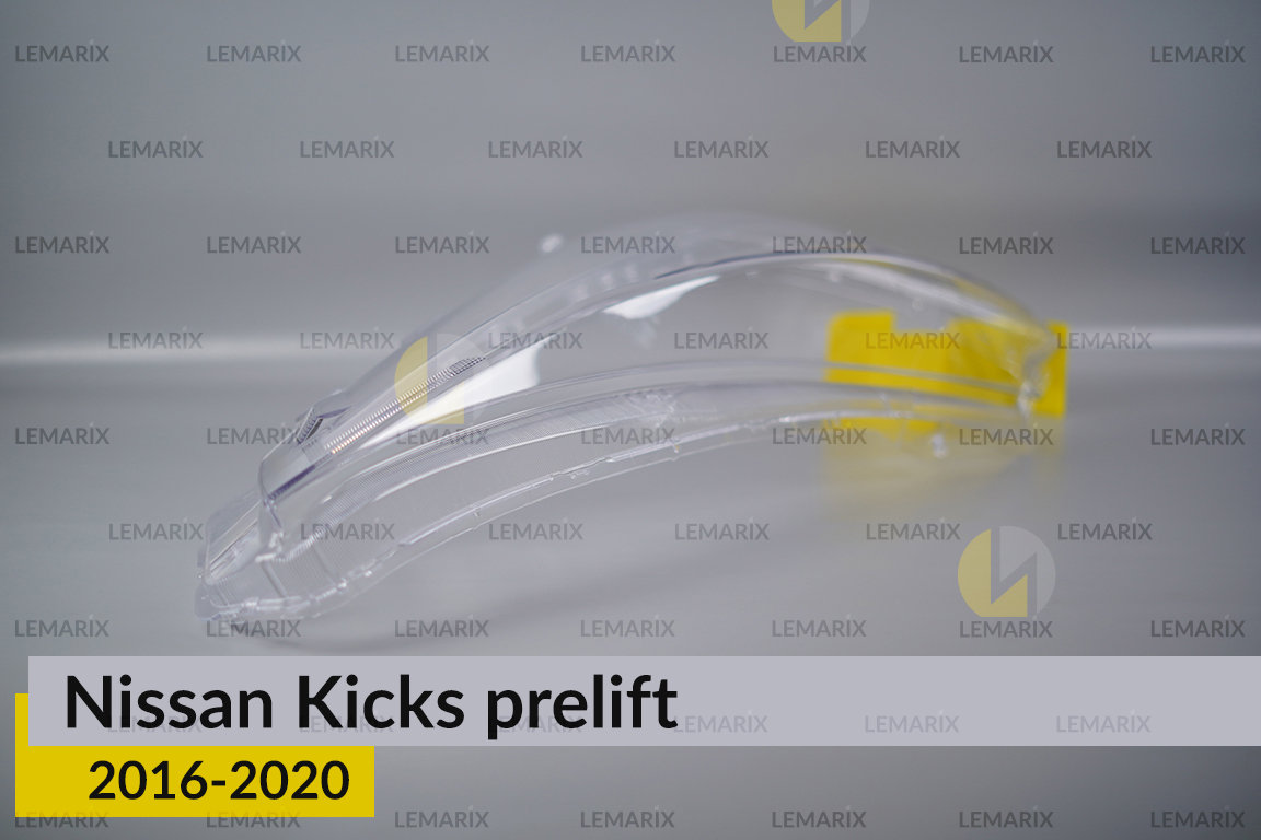 Скло фари Nissan Kicks (2016-2020) дорест праве