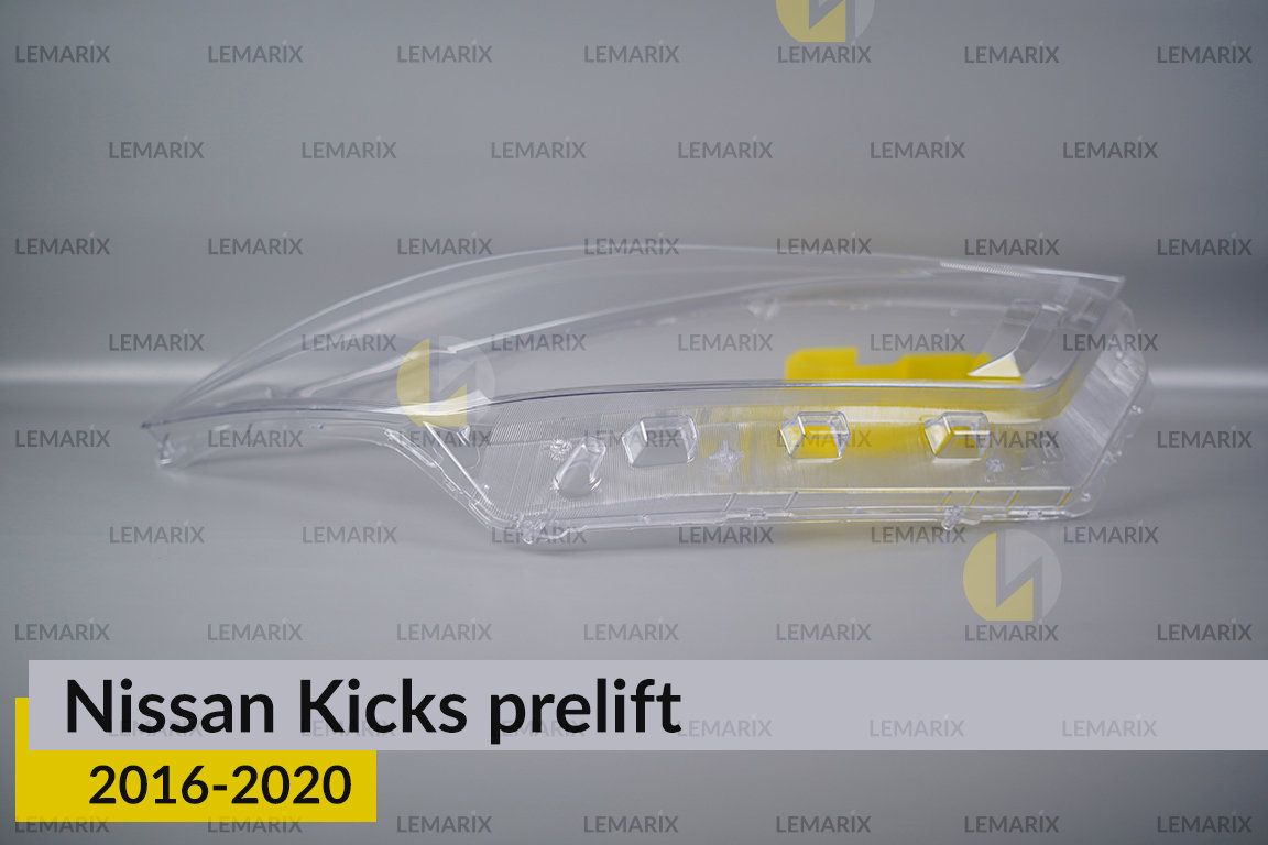 Скло фари Nissan Kicks (2016-2020) дорест праве