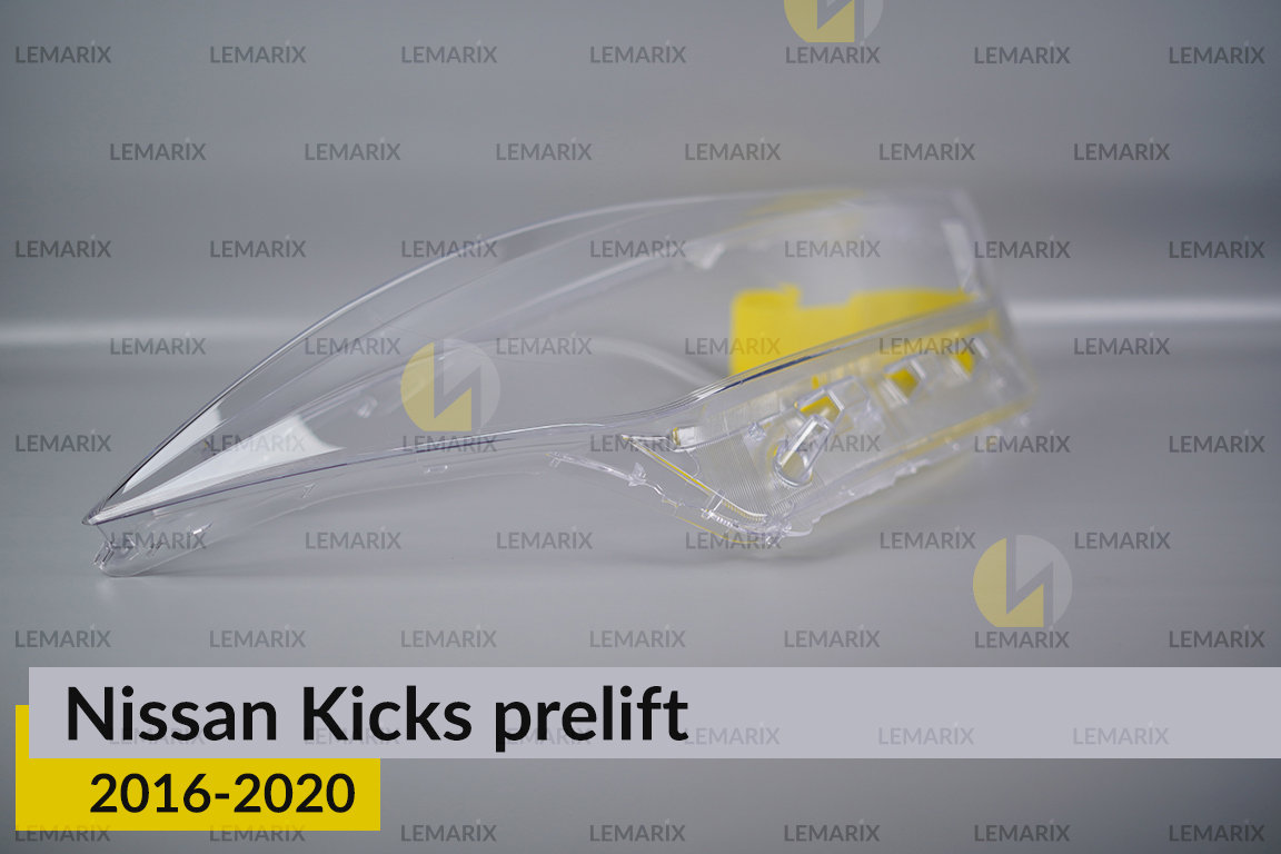 Скло фари Nissan Kicks (2016-2020) дорест праве