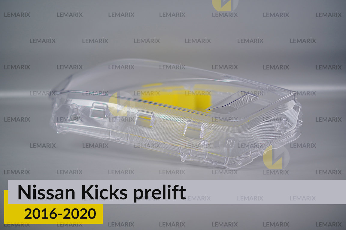Скло фари Nissan Kicks (2016-2020) дорест праве