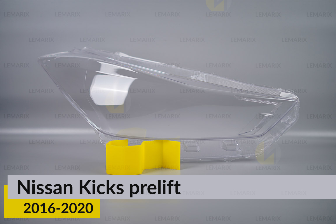 Скло фари Nissan Kicks (2016-2020) дорест праве