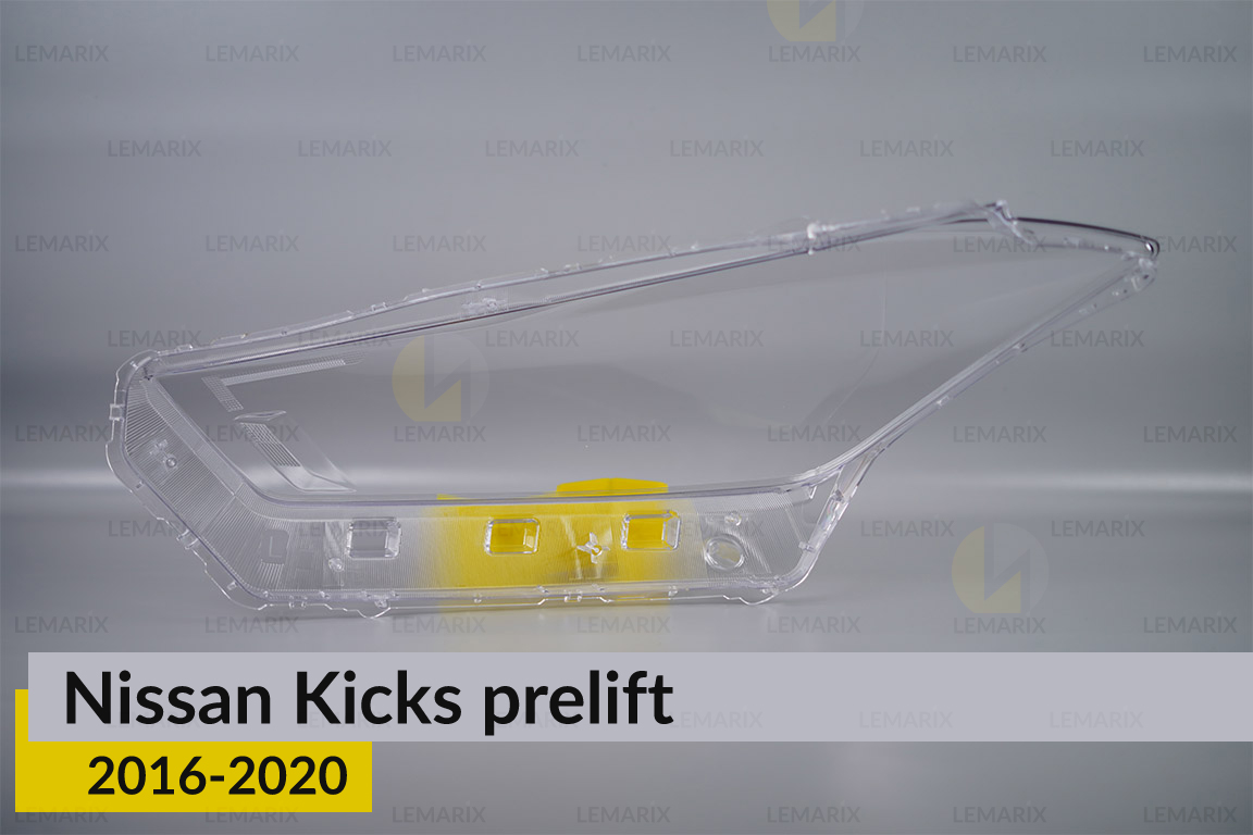 Скло фари Nissan Kicks (2016-2020) дорест праве
