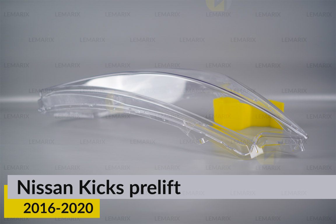Скло фари Nissan Kicks (2016-2020) дорест праве
