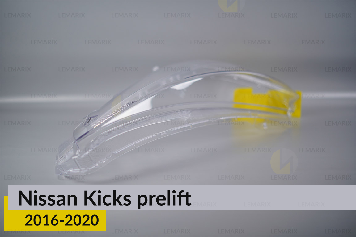 Скло фари Nissan Kicks (2016-2020) дорест праве
