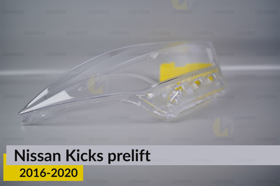 Скло фари Nissan Kicks (2016-2020) дорест праве