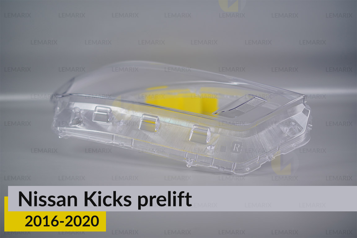 Скло фари Nissan Kicks (2016-2020) дорест праве