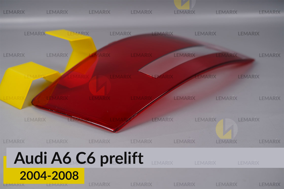 Скло заднього ліхтаря зовнішнє в крилі Audi A6 C6 (2004-2008) дорест ліве