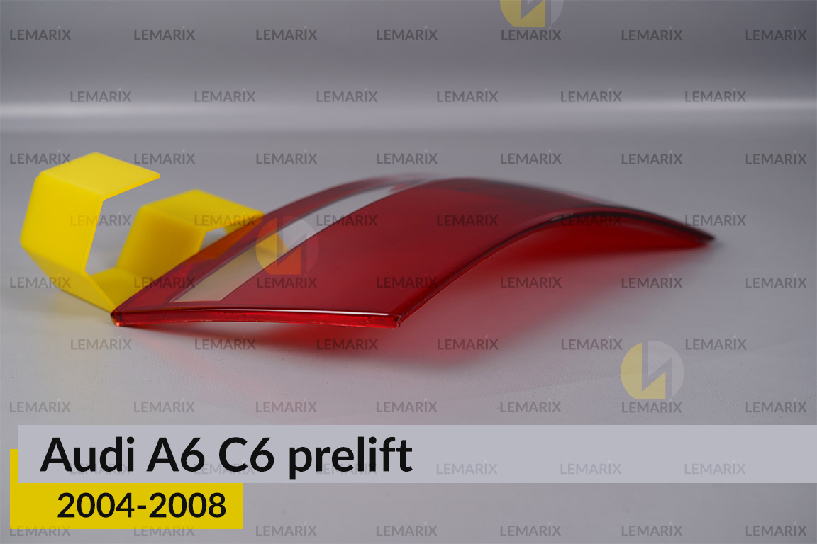 Скло заднього ліхтаря зовнішнє в крилі Audi A6 C6 (2004-2008) дорест ліве