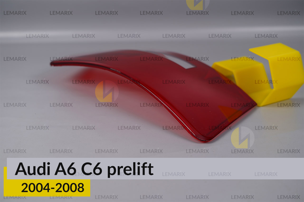 Скло заднього ліхтаря зовнішнє в крилі Audi A6 C6 (2004-2008) дорест ліве