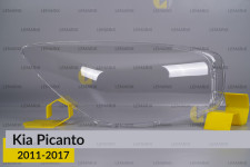 Скло фари KIA Picanto (2011-2017) праве
