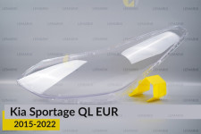 Скло фари KIA Sportage QL EUR (2015-2022) ліве