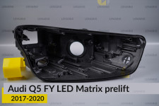Корпус фари Audi Q5 FY LED Matrix (2017-2020) дорест правий