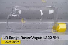 Скло фари Land Rover Range Rover Vogue L322 (2005-2009) 1 рест ліве