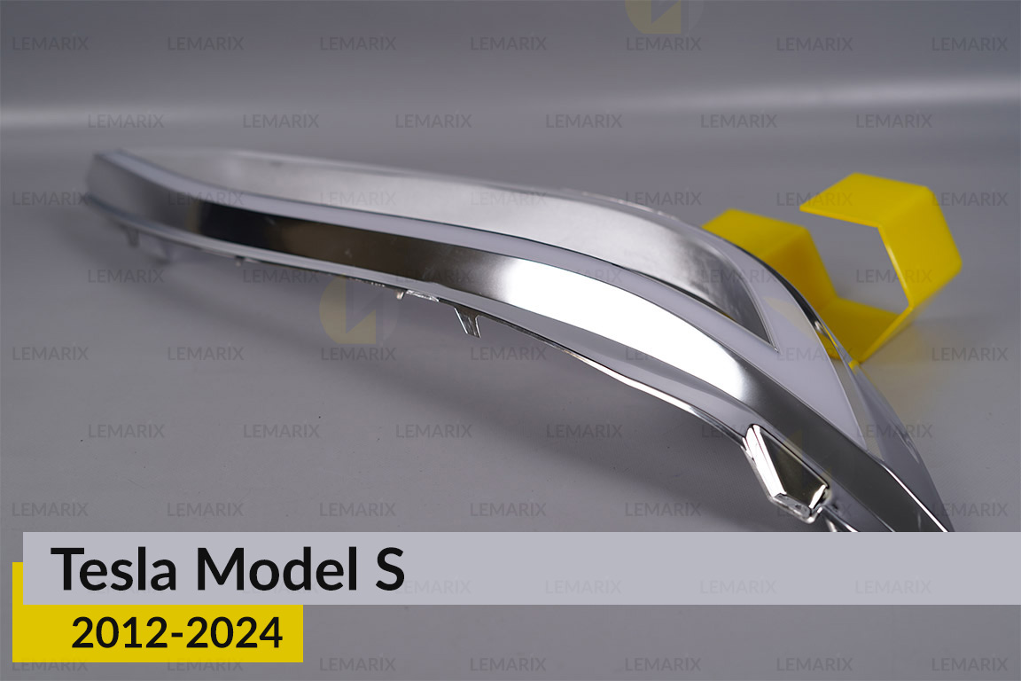 Хромована декоративна маска Tesla Model S (2012-2024) права