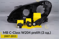 Ремкомплект кріплення корпуса фар Mercedes-Benz C-Class W204 (2007-2011) дорест лівий – 3 од.