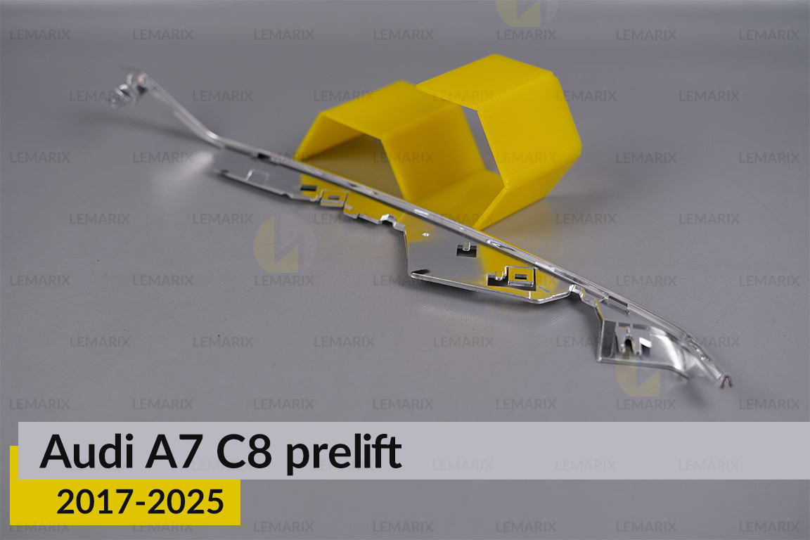 Хромована декоративна маска середня Audi A7 C8 (2017-2025) дорест права