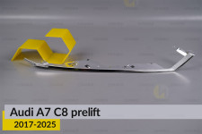 Хромована декоративна маска середня Audi A7 C8 (2017-2025) дорест права