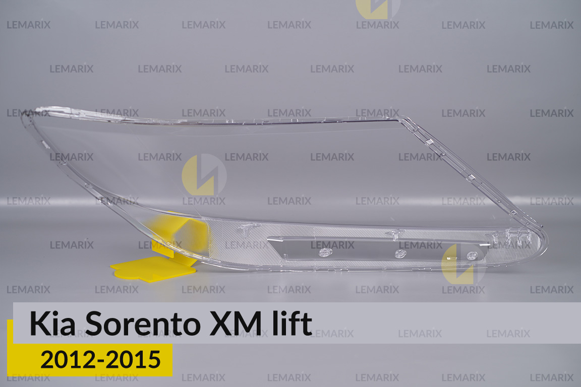 Скло фари KIA Sorento XM (2012-2015) рест ліве