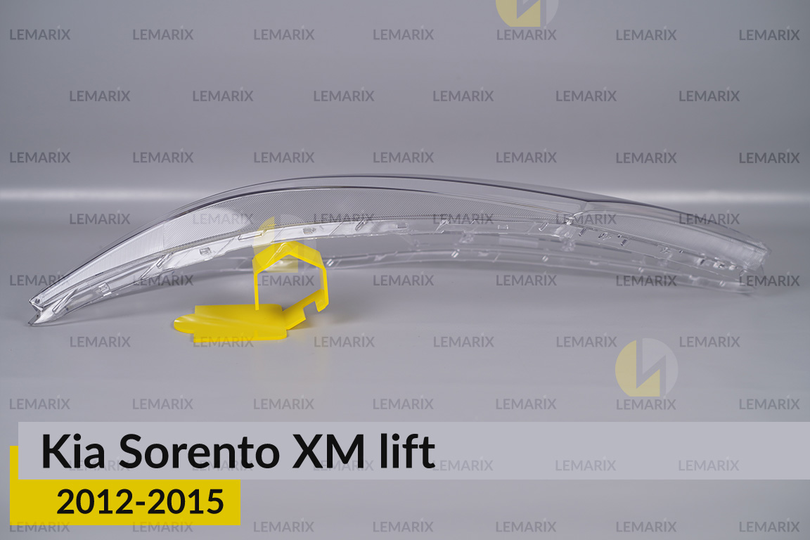 Скло фари KIA Sorento XM (2012-2015) рест ліве
