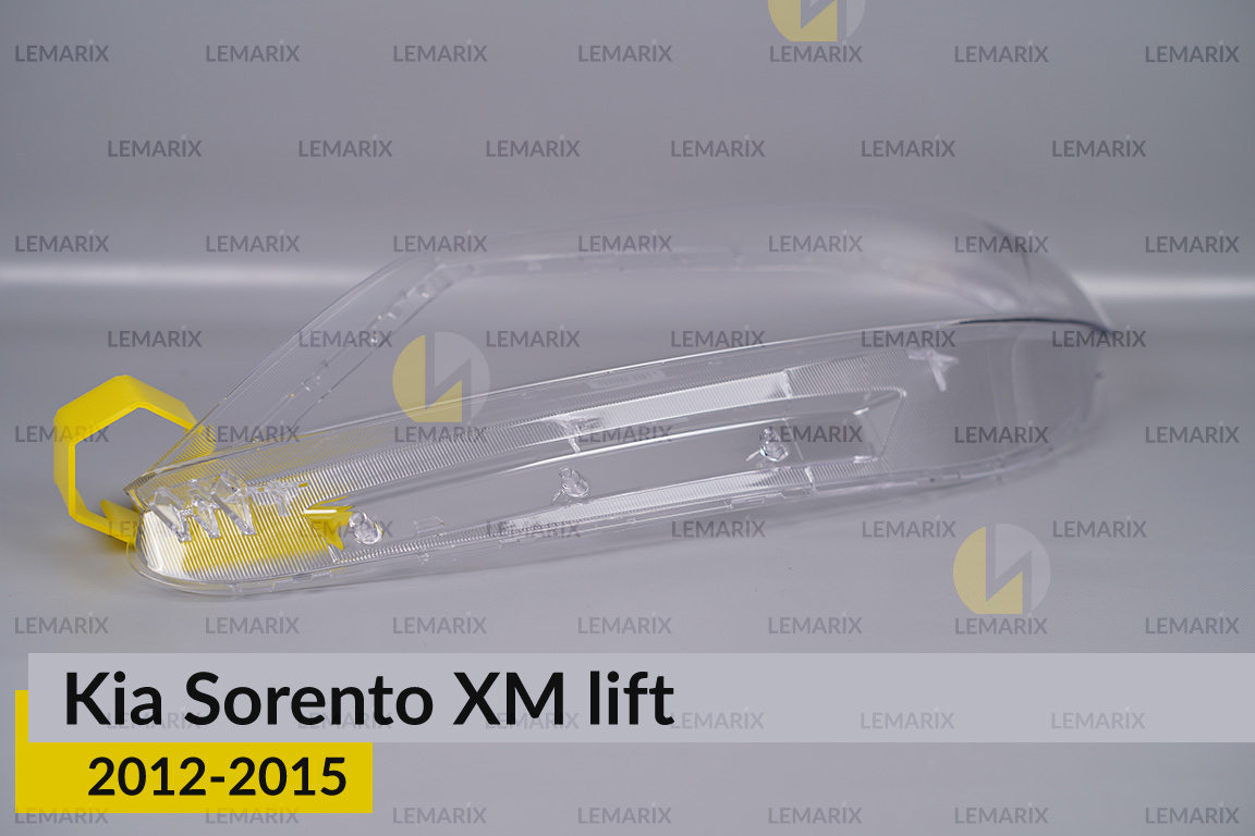 Скло фари KIA Sorento XM (2012-2015) рест ліве