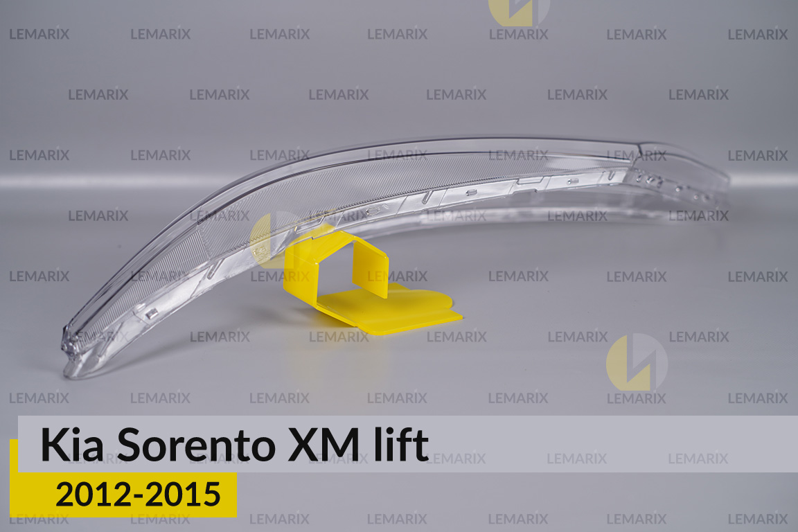 Скло фари KIA Sorento XM (2012-2015) рест ліве