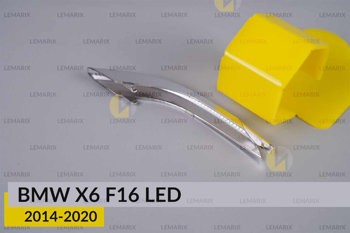 Хромована накладка покажчик повороту зовнішній BMW X6 F16 LED (2014-2020) ліва